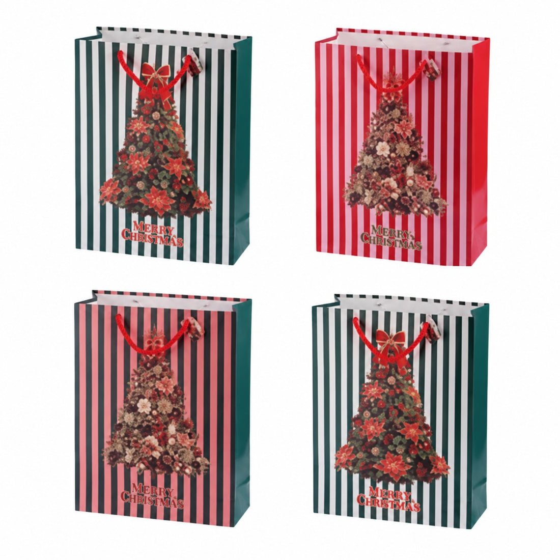 Ad Trend Borsa Regalo Natalizia in Carta Assortita 50x20xH70 cm 1 Pz – Sacchetto per Confezioni Regalo di Natale
