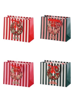 Ad Trend Borsa Regalo Natalizia in Carta Assortita 23x10xH18 cm 1 Pz – Sacchetto per Confezioni Regalo di Natale