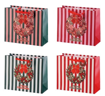Ad Trend Borsa Regalo Natalizia in Carta Assortita 31x12xH26 cm 1 Pz – Sacchetto per Confezioni Regalo di Natale