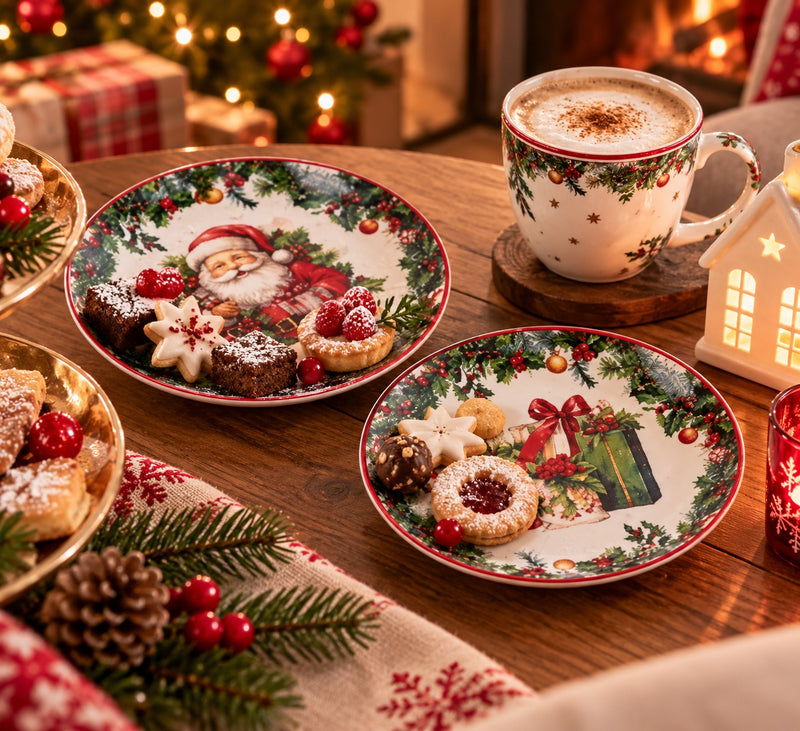 Ad Trend Piatto Piano Natalizio con Decoro Assortito Ø27 cm 1 Pz – Accessorio per la Tavola di Natale