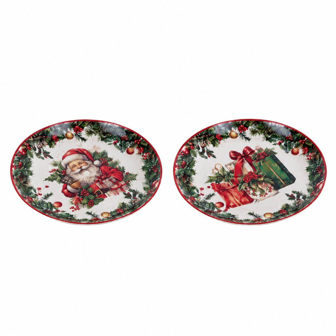 Ad Trend Piatto Piano Natalizio con Decoro Assortito Ø27 cm 1 Pz – Accessorio per la Tavola di Natale