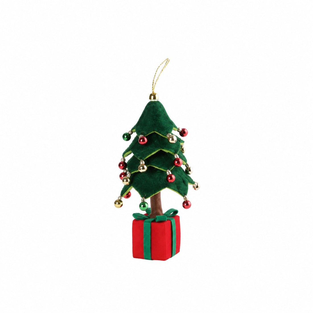 Ad Trend Albero di Natale Decorativo con Pacco Regalo Verde e Rosso 20x20xH45 cm – Decorazione Natalizia per la Casa