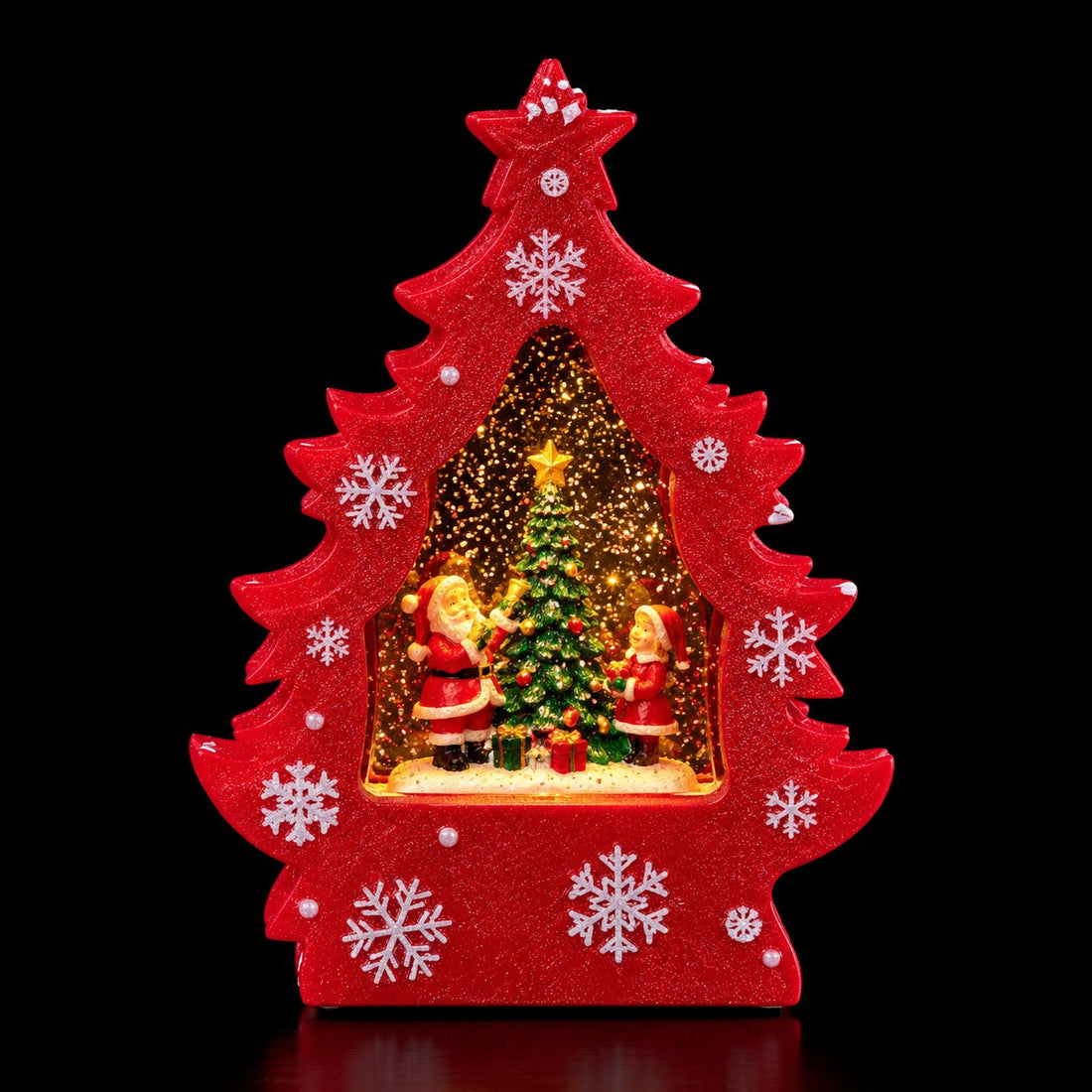 Ad Trend Albero di Natale Decorativo con Luci LED e Musica 18x7xH24,5 cm – Decorazione Luminosa e Musicale di Natale per la Casa