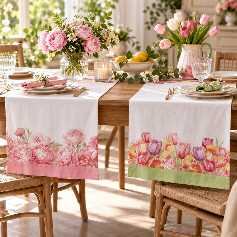 Ad Trend Runner Sheav in Misto Cotone Assortito 50x150 cm 1 Pz – Centrotavola Decorativo per la Tavola e la Casa