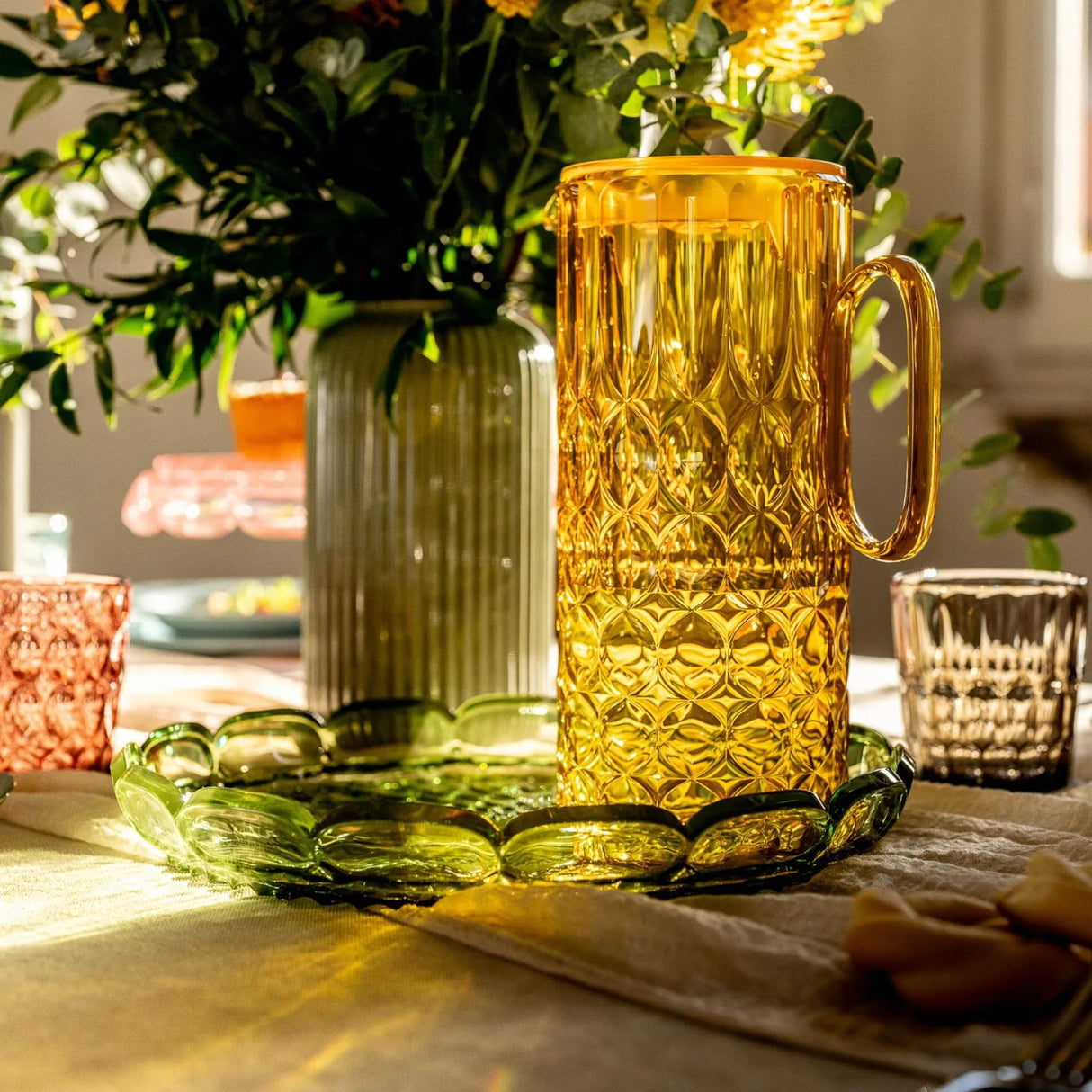 guzzini guzzini contenitore vanity bio based d 12 cm giallo zafferano ean 8008392391104