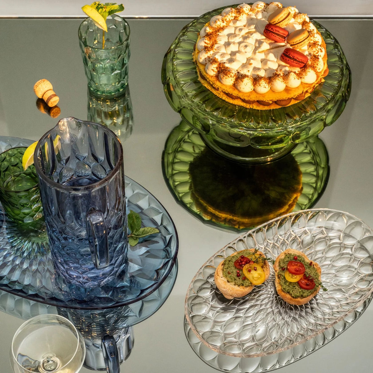 guzzini guzzini vassoio ovale grande vanity bio based 45 x 265 cm trasparente ean 8008392395775