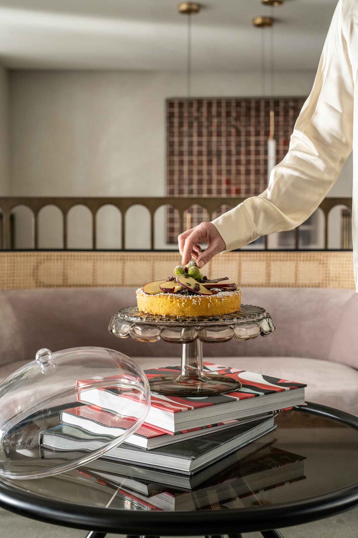 guzzini guzzini alzata con campana vanity bio based d 30 cm trasparente ean 8008392397601