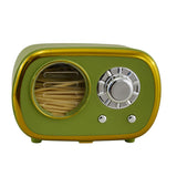 L'Arcolaio Portastuzzicadenti Radio Verde 7,5x4,5x4 cm Accessorio Originale per Tavola