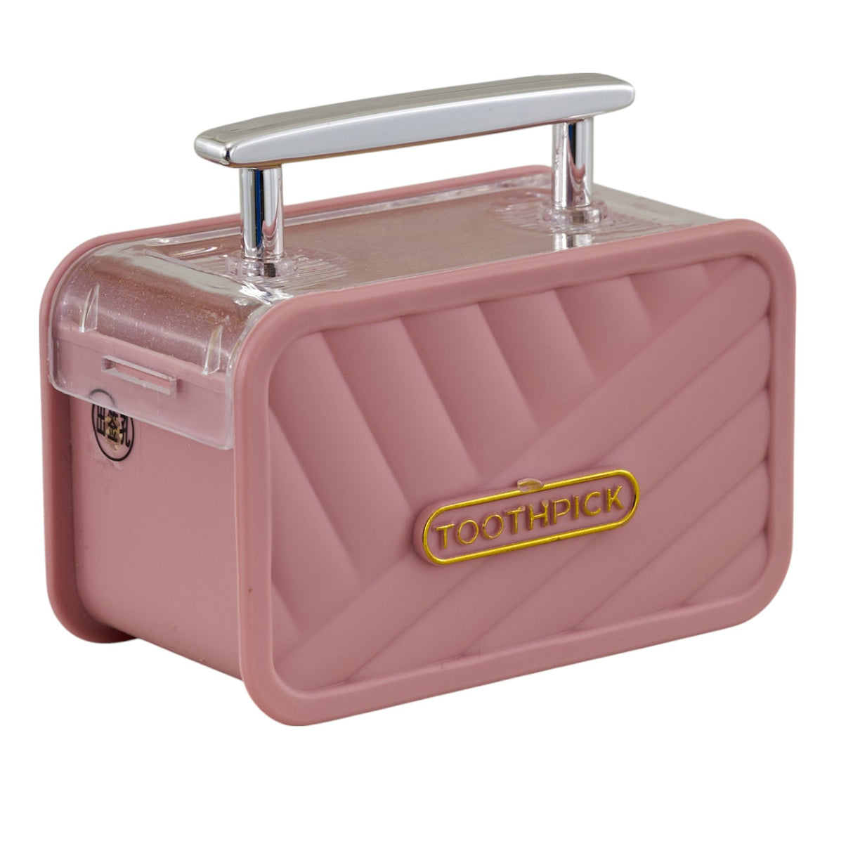 L'Arcolaio Portastuzzicadenti Valigia Rosa 7,5x5x3,5 cm Accessorio Originale per Tavola
