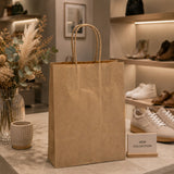 L'Arcolaio Shopper Kraft Avana Regali Natalizi  22X10X29 Cf 10 Pz