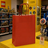 L'Arcolaio Shopper Kraft Rosso Regali Natalizi  22X10X29 Cf 10 Pz