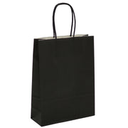 L'Arcolaio Shopper Kraft Nero Regali Natalizi 54X14X45 Cm Cf 10 Pz