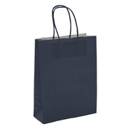 L'Arcolaio Shopper Kraft Blu Regali Natalizi 54X14X45 Cm Cf 10 Pz