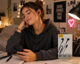 L'Arcolaio AURICOLARI FILO X3C+ TYPE-C IN-EAR NERO