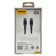 L'Arcolaio Cavo USB-C a USB-C 60W Liquid Silica Gel Ricarica Rapida 1 m Nero
