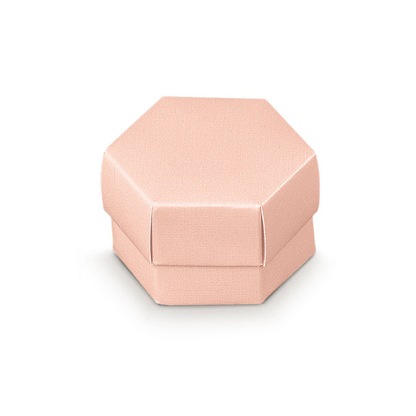 Scotton Scatola Esagono con Divisorio 60 x 40 Mm Lino Ciprino 10 Pz