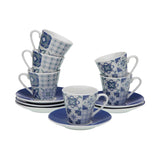 Versa SET 6 TAZZINE CAFFÈ AZURITA