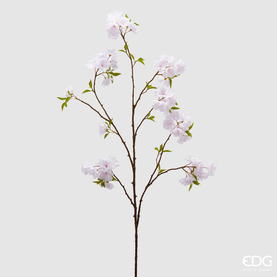 edg enzo de gasperi ramo sakura fiori di ciliegio con foglie artificiali h 115 cm white pink ean 8059824320674