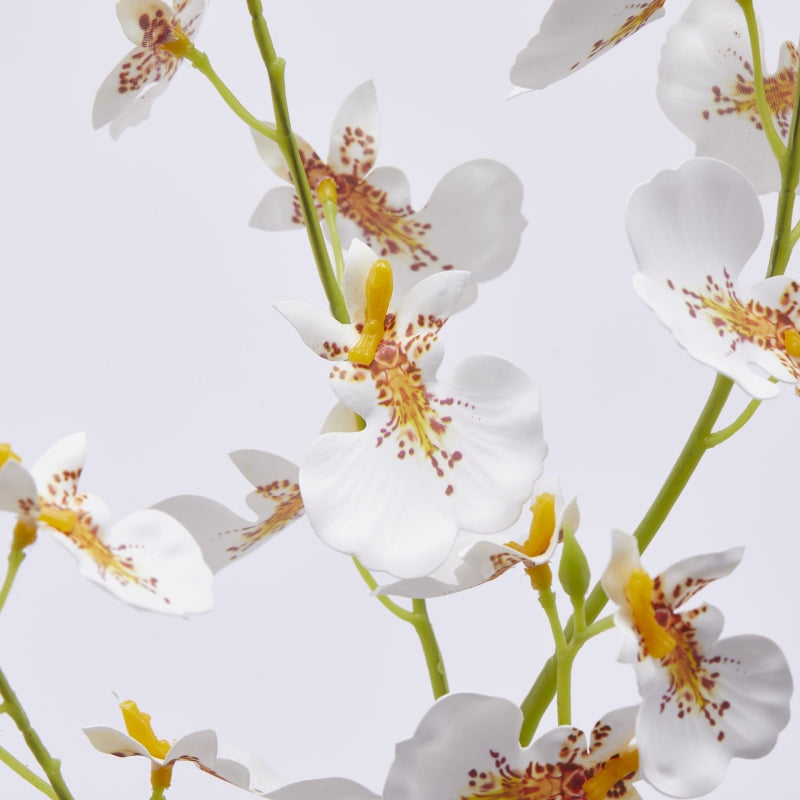 edg enzo de gasperi edg enzo de gasperi orchidea oncidium ramo x4 artificiale h 80 cm white yellow ean 8059824352514