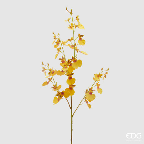 edg enzo de gasperi edg enzo de gasperi orchidea oncidium ramo x4 artificiale h 80 cm yellow ean 8059824350060