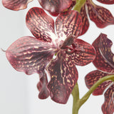 edg enzo de gasperi cespuglio orchidea vanda artificiale con foglio h 70 cm ass orange mix 1 pz ean 8059824475558