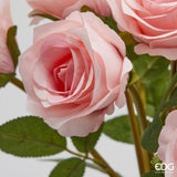 edg enzo de gasperi edg enzo de gasperi mazzo rosa 10 pz con foglie ass h 40 cm bouquet pink 1 pz ean 8059824531025