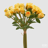 edg enzo de gasperi edg enzo de gasperi mazzo rosa con foglie h 40 cm bouquet 18 fiori yellow ean 8059824531162