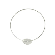 Vimin Box Cerchio  Bianco su Pedistallo D 25 Cm