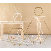 Vimin Box Struttura Esagon da Tavola D 70 Cm Oro