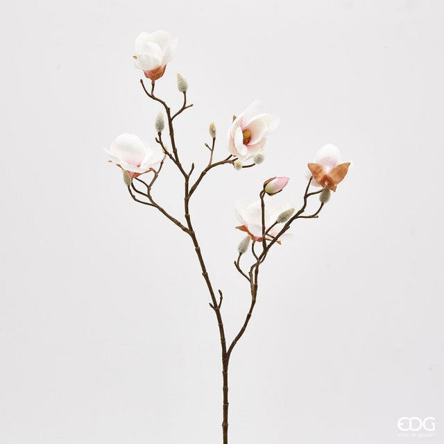 edg enzo de gasperi ramo magnolia stellata artificiale h 80 cm pink cream ean 8059824006035