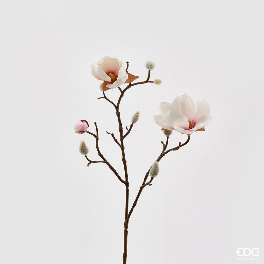 edg enzo de gasperi ramo magnolia stellata artificiale h 53 cm pink cream ean 8059824006097