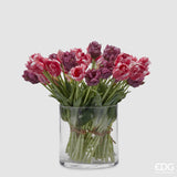 edg enzo de gasperi edg enzo de gasperi bouquet 5 tulipani parrot olis ass h 40 cm two tone pink 1 pz ean 8059824237347