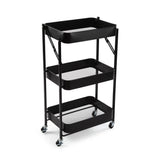Versa Carrello Pieghevole in Metallo Nero