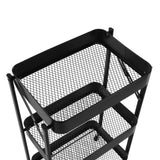 Versa Carrello Pieghevole in Metallo Nero