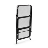 Versa Carrello Pieghevole in Metallo Nero