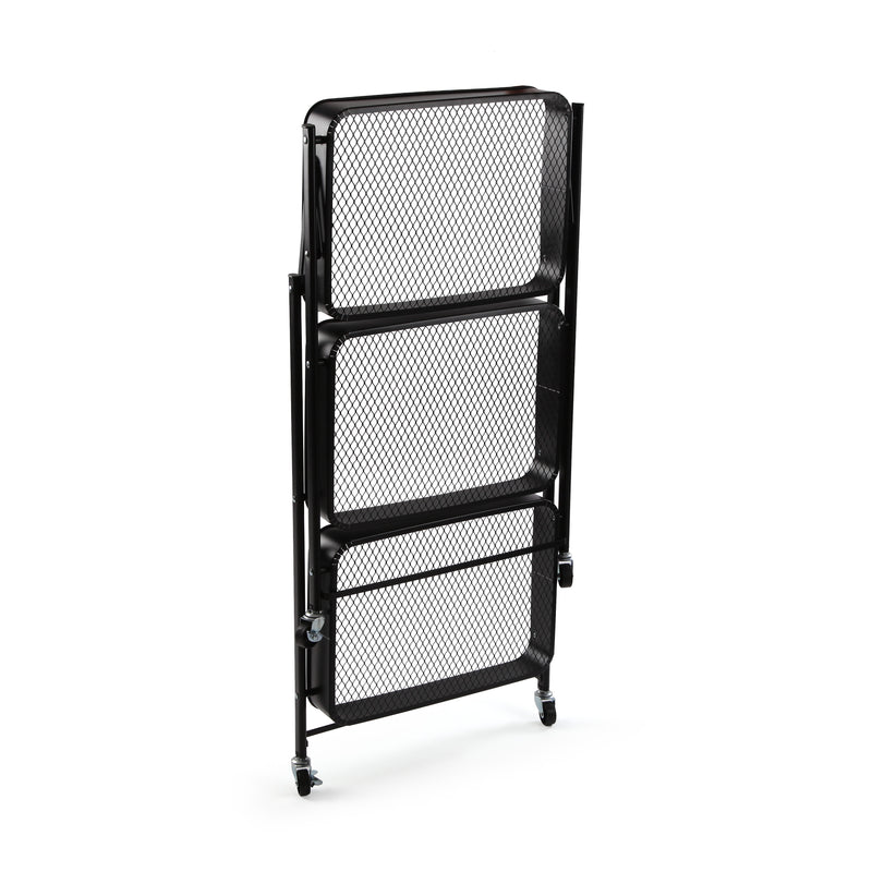 Versa Carrello Pieghevole in Metallo Nero