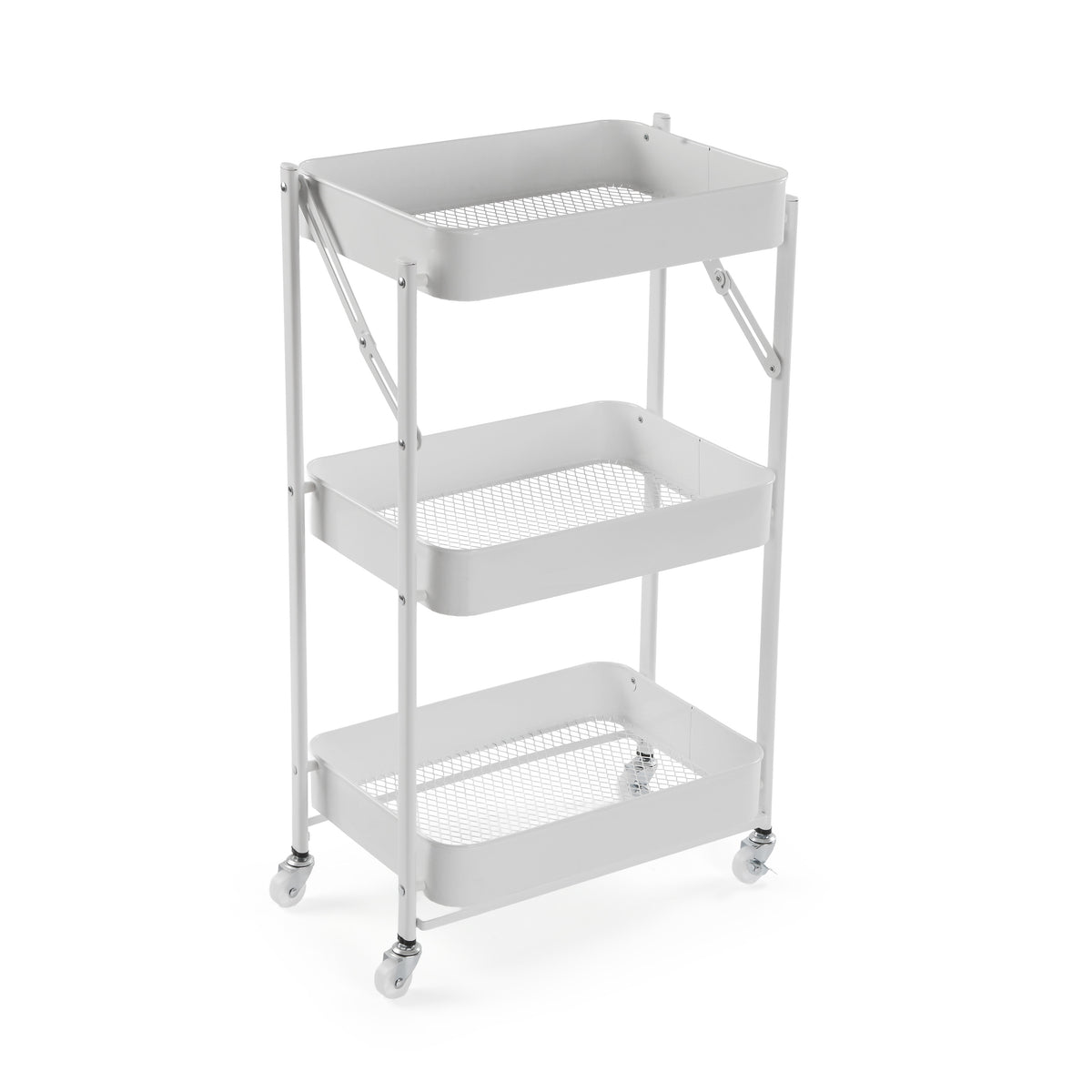 Versa Folding Cart in White Metal – L'Arcolaio