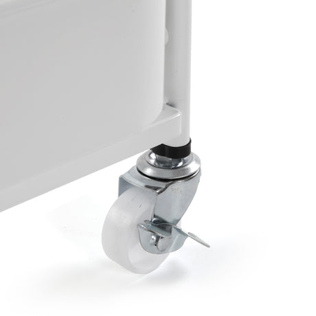 Versa Folding Cart in White Metal