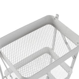 Versa Folding Cart in White Metal