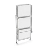 Versa Folding Cart in White Metal