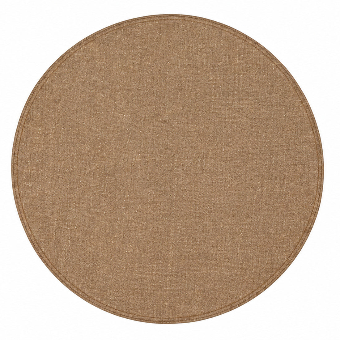 Versa Tovaglietta Americana Rotonda Beige Scuro Ø 38 cm in PVC – Sottopiatto da Tavola Pratico e Lavabile