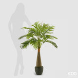 edg enzo de gasperi edg enzo de gasperi palma areca chic con vaso artificiale h 120 cm light green ean 8056372380594