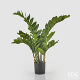 edg enzo de gasperi edg enzo de gasperi zamifolia 11 rami con vaso h 110 cm green ean 8054184813545