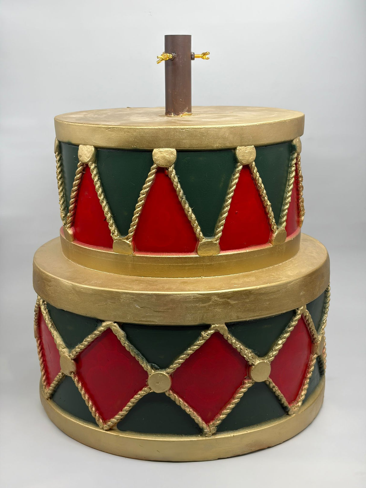 Preziosa Home Base Albero Natale Decorativo Tamburo Sovrapposto Poliresina 50 x 50 x 45 Cm