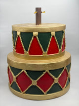 Preziosa Home Base Albero Natale Decorativo Tamburo Sovrapposto Poliresina 50 x 50 x 45 Cm