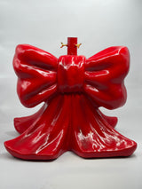 Precious Home Base Decorative Christmas Tree Bow Polyresin 57cm Red