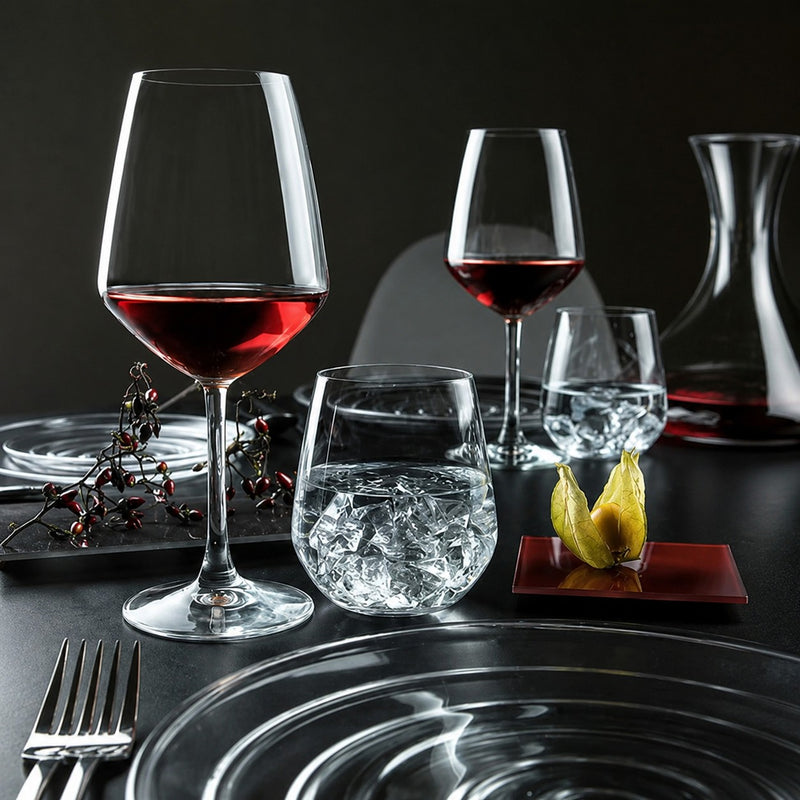 RCR Cristalleria Italiana Universum - U55 Set da 6 Calici Vino in Cristallo