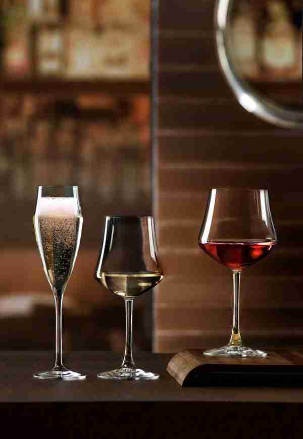 RCR Cristalleria Italiana Ego - E50 - Set da 6 Calici Vino in Vetro