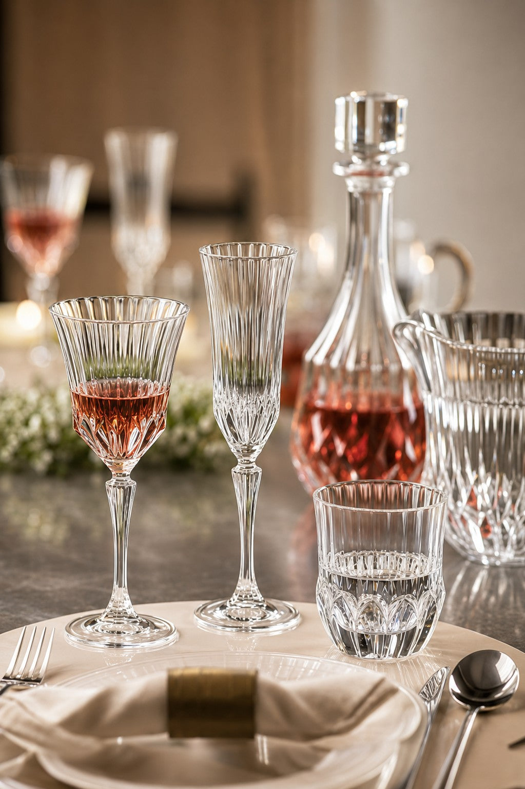 RCR Cristalleria Italiana Adagio - 3 - Set da 6 Calici Vino in Vetro