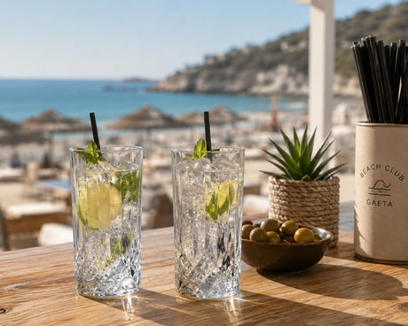 RCR Cristalleria Italiana Opera - HB - Set da 6 Bicchieri Long Drink in Vetro